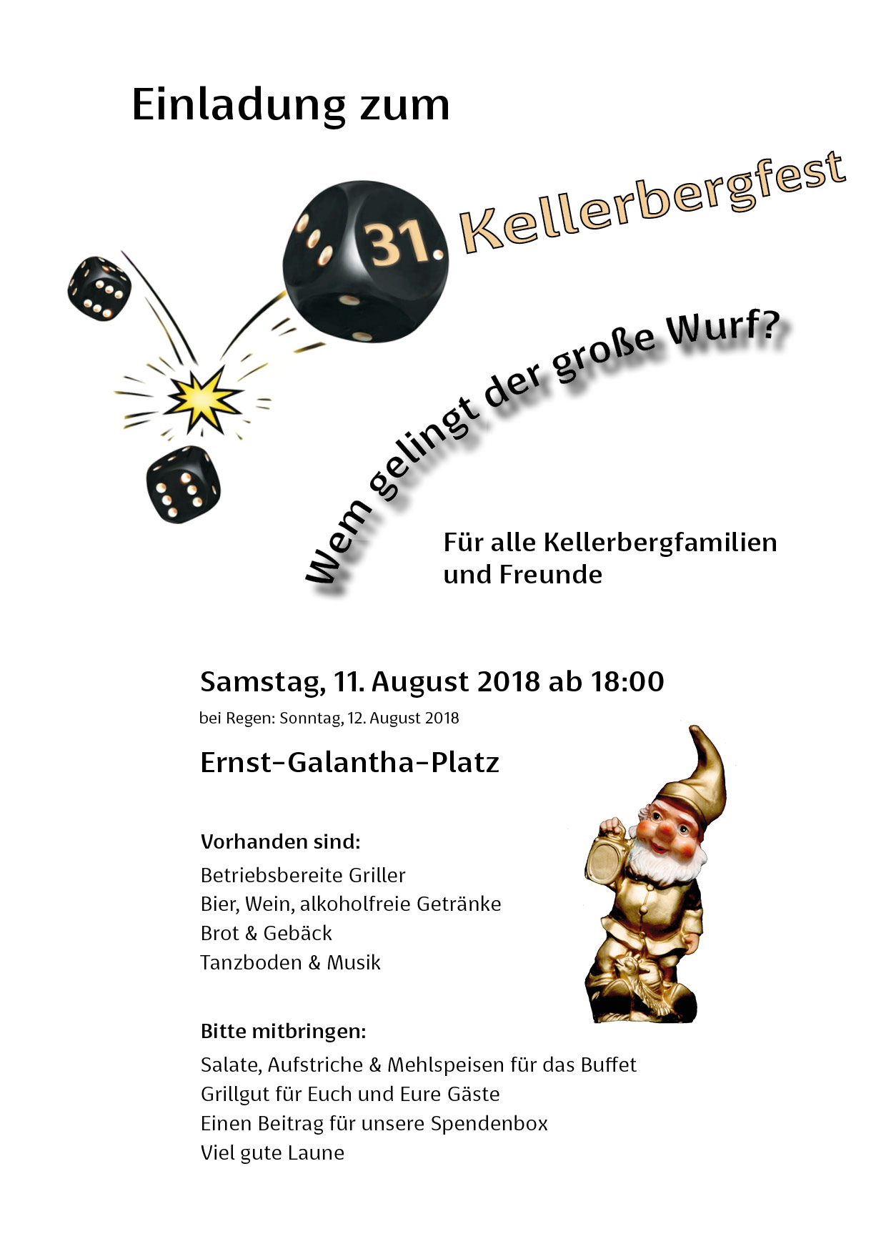Einladung 31.Kellerbergfest