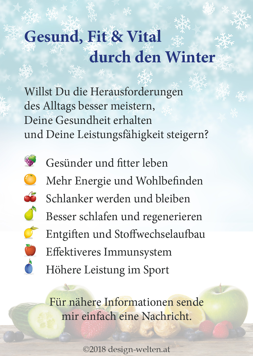 Flyer Gesund, Fit & Vital durch den Winter
